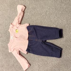 Nwot newborn sweater and jeggings
